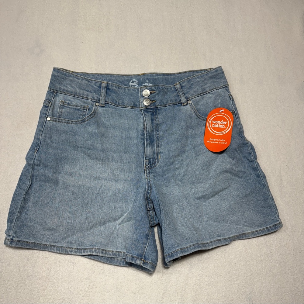 Wonder Nation Kids Light Blue Jean Shorts
